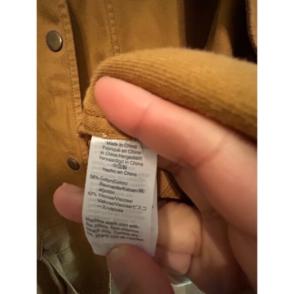 Madewell Southlake Military Cargo Style Utility Jacket in Camel Brown Medium - Picture 7 of 8